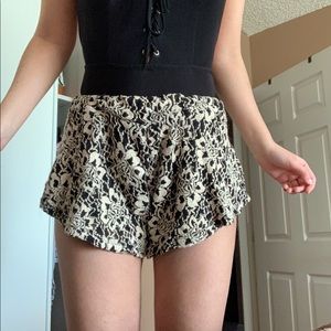 Brandy Melville Flowy Floral Shorts